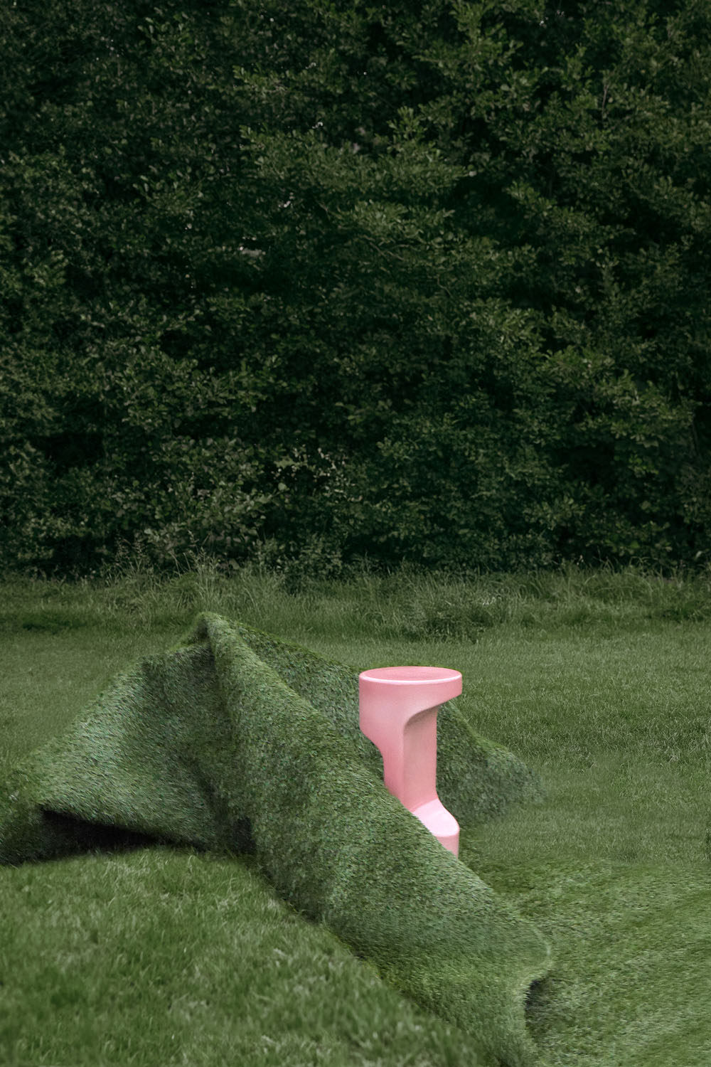Darling Ceramic Occasional table in glossy pink