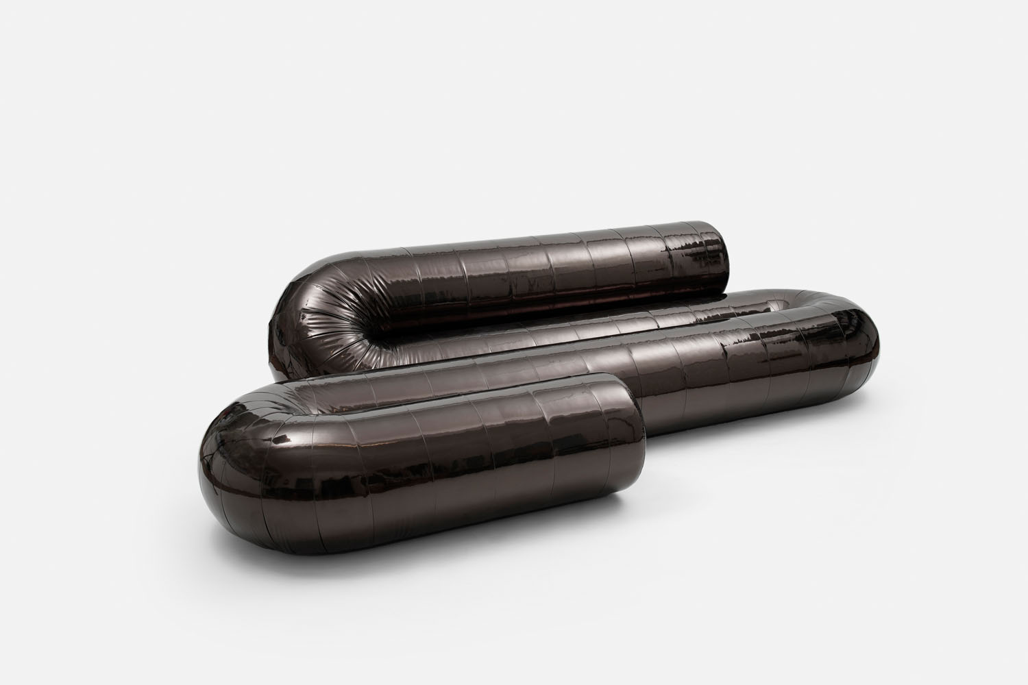 Serpentine - Couch - vegan leather metallic