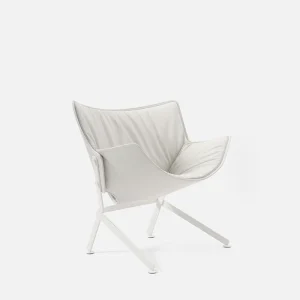 El Santo armchair white leather by Christophe de la Fontaine for DANTE - Goods and Bads